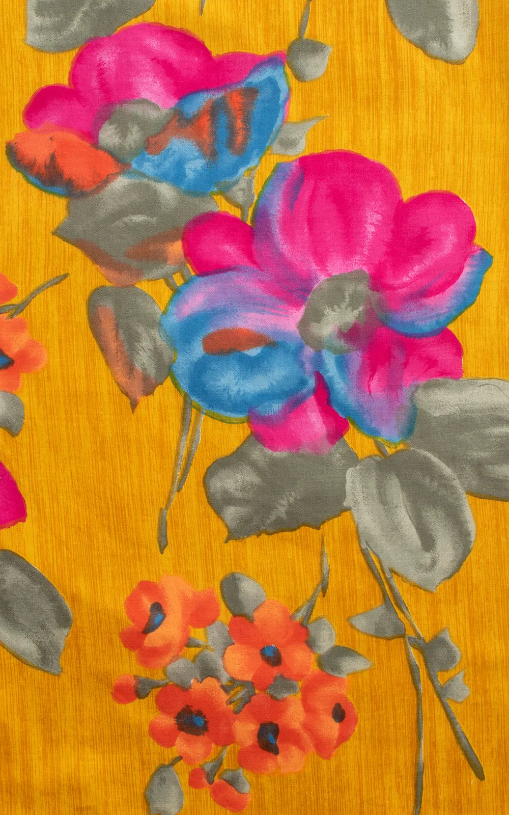 $65 DRESS SALE /// 1960s Floral Cotton Shift Dress | medium
