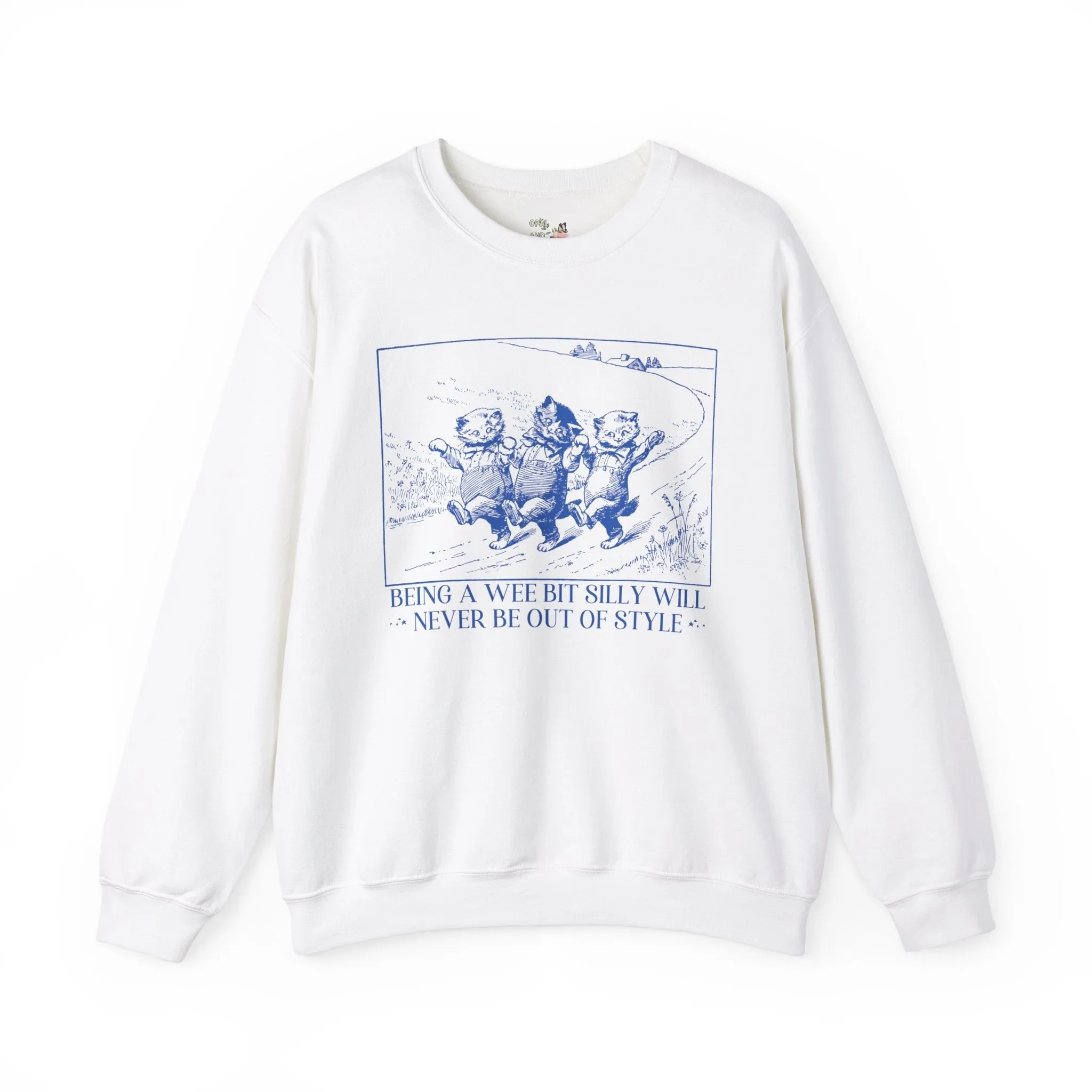 A Wee Bit Silly Cat Sweatshirt