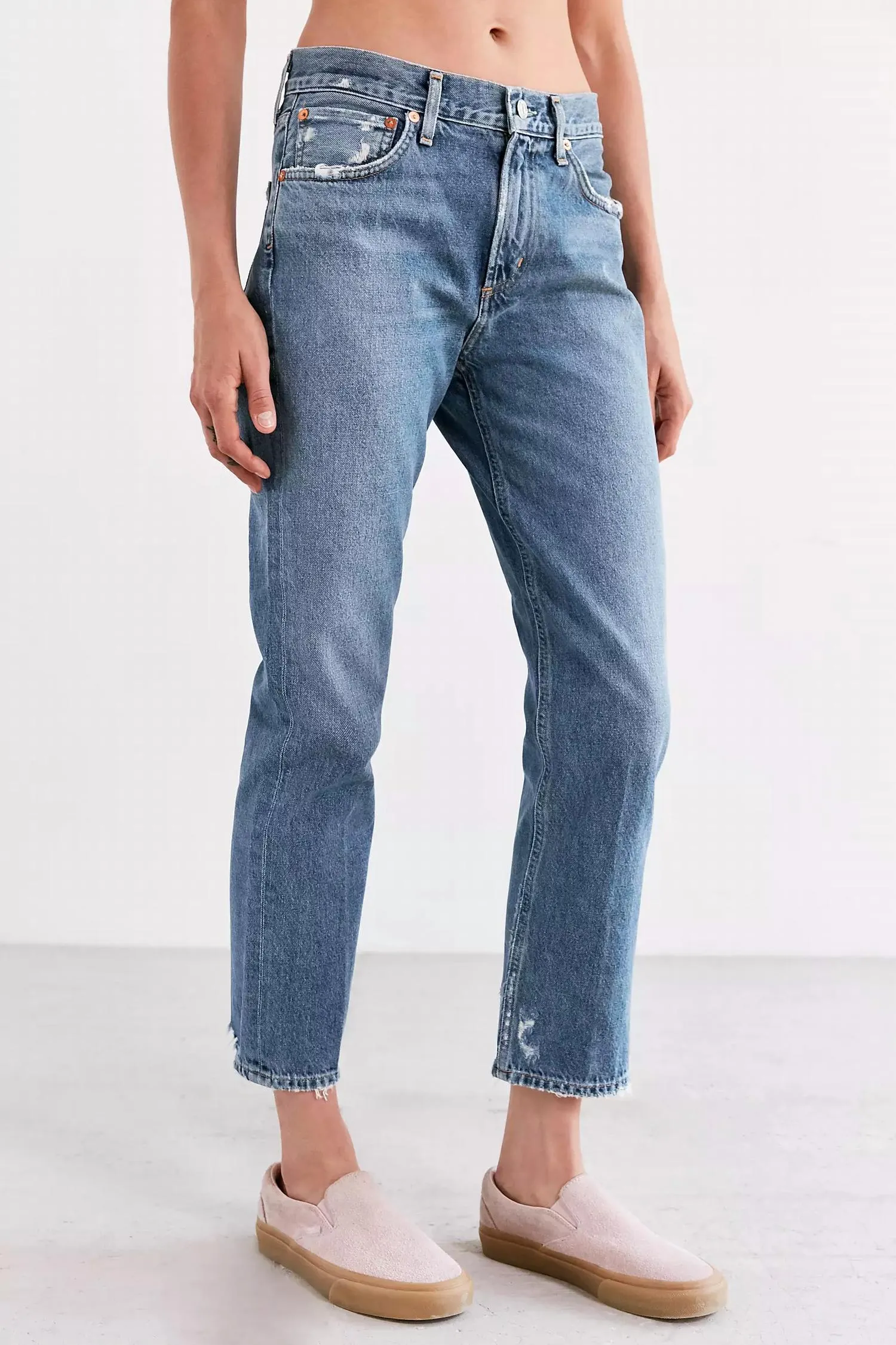 Agolde - CIGARETTE MID-RISE STRAIGHT LEG JEAN