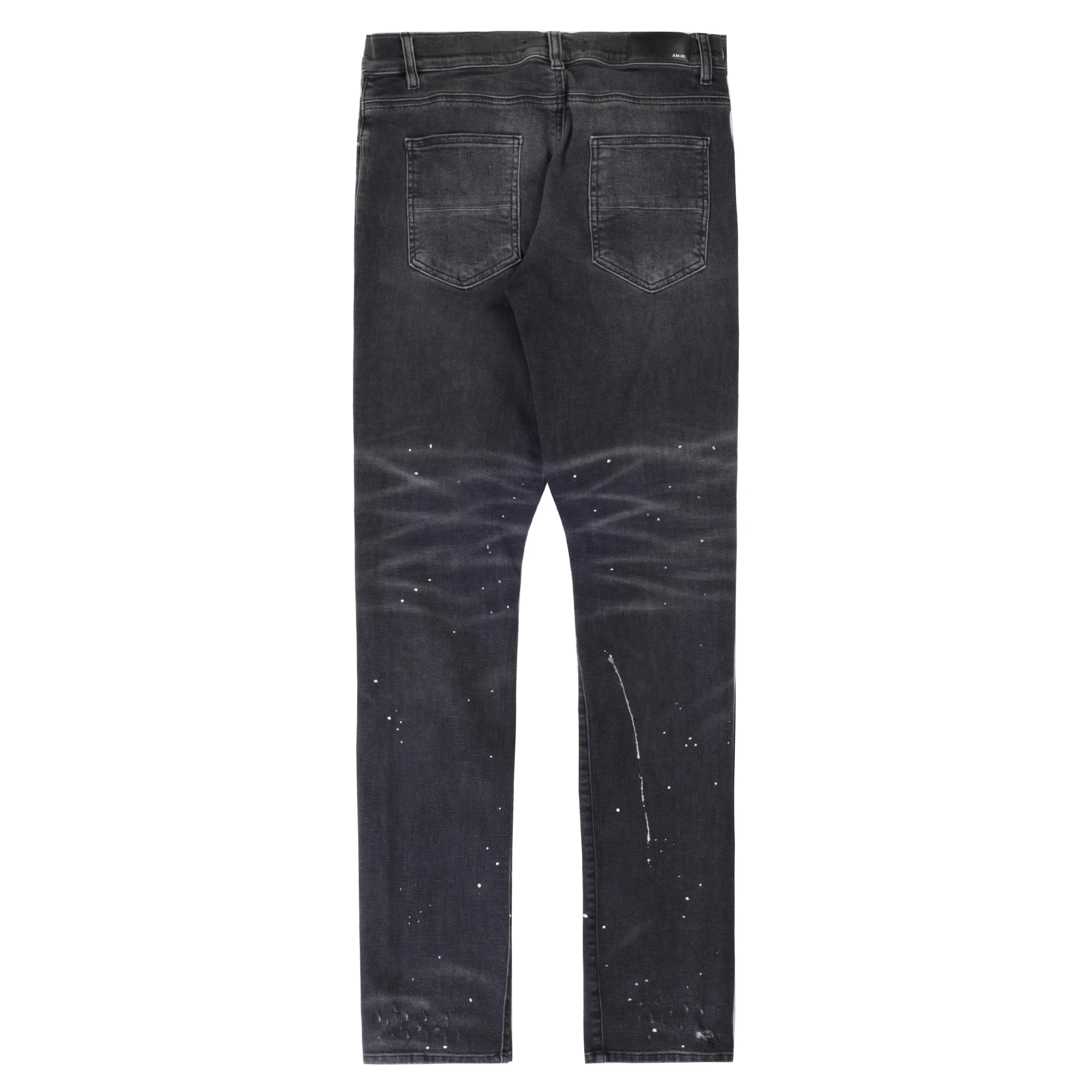 Amiri Distressed Skinny Jeans Washed Black