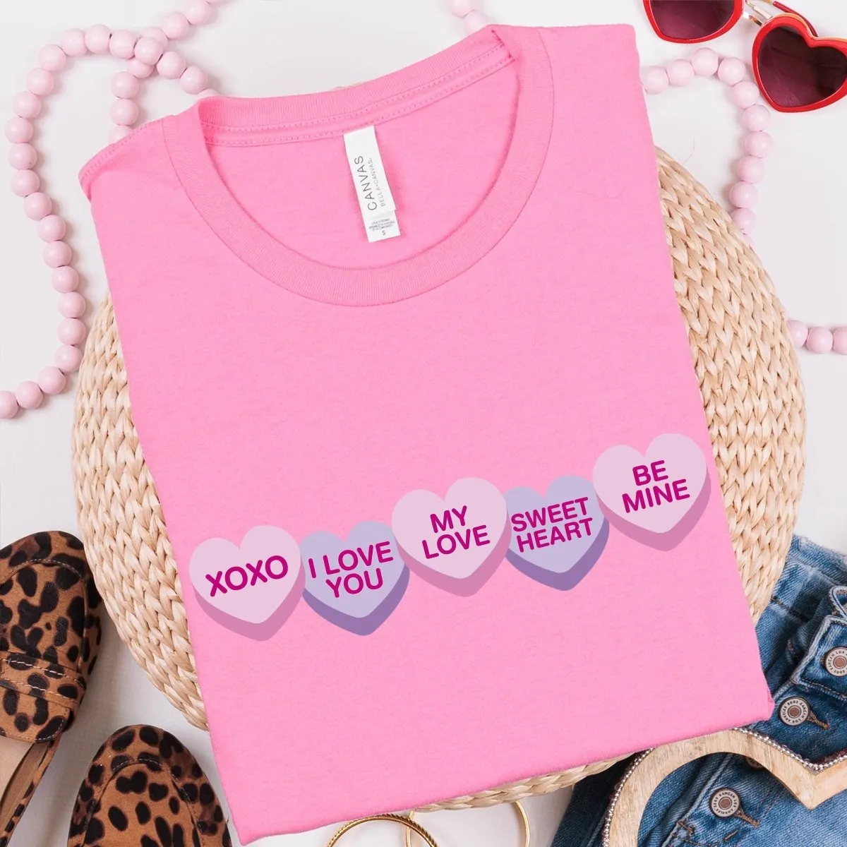 Candy Hearts Wholesale Tee