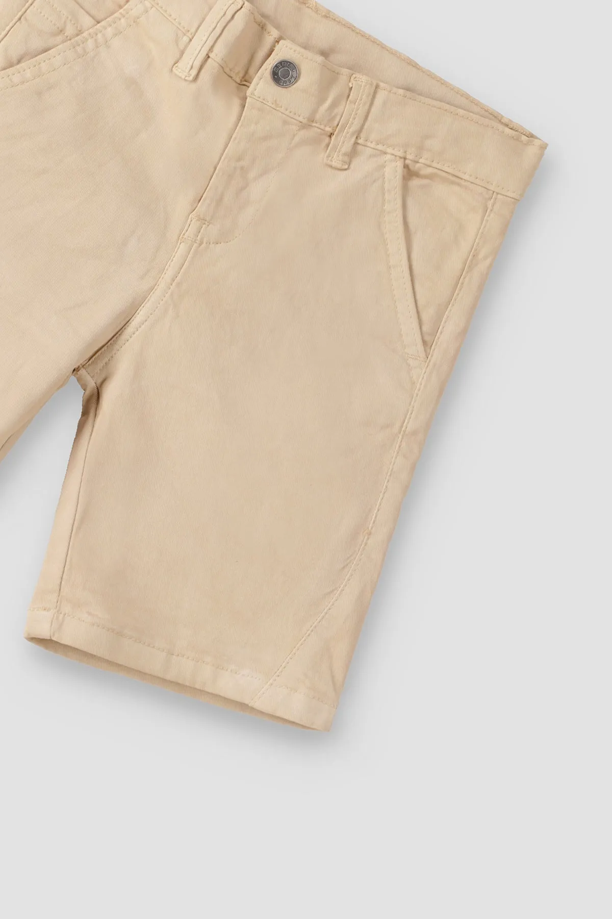 Cotton Short For Baby Boy - Camel