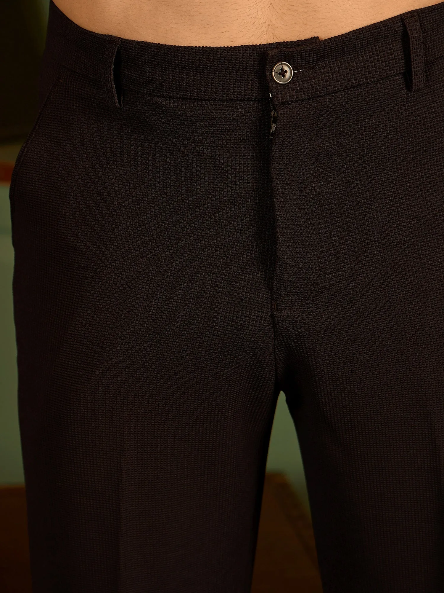 Dark Purple: Korean Baggy Fit Stretchable Trouser