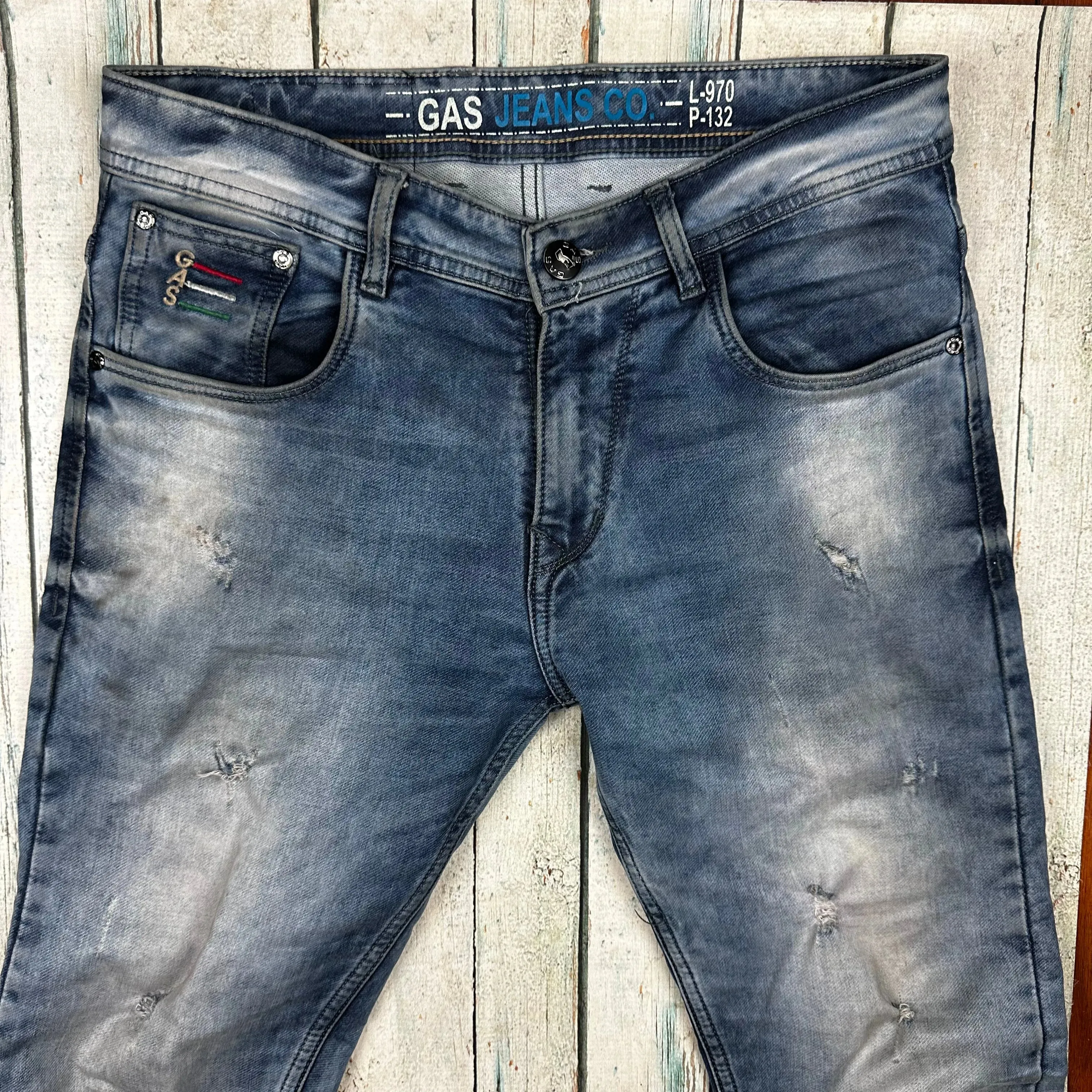 GAS Italian Mens Slim Fit Denim Jeans -Size 32