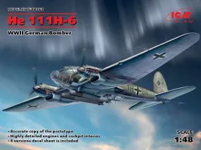 ICM 48262 1/48 Heinkel He 111H-6 WW2 Luftwaffe Bomber