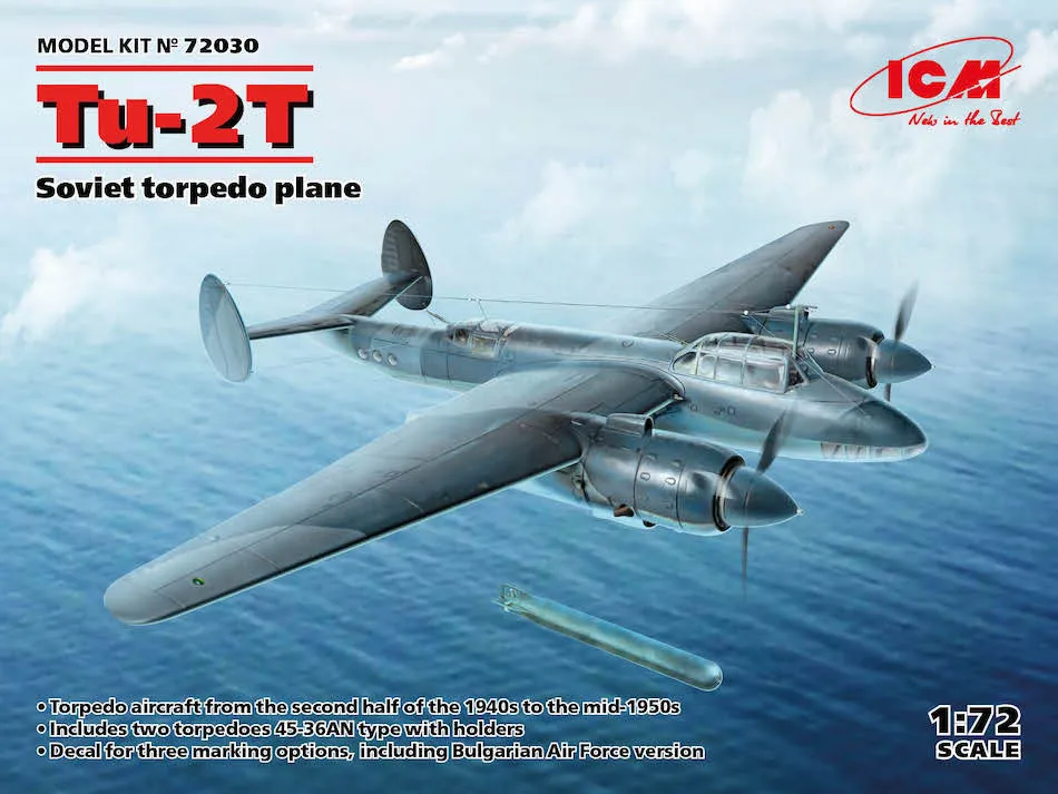 ICM 72030 1/72 Tu-2T Soviet Torpedo Bomber kit