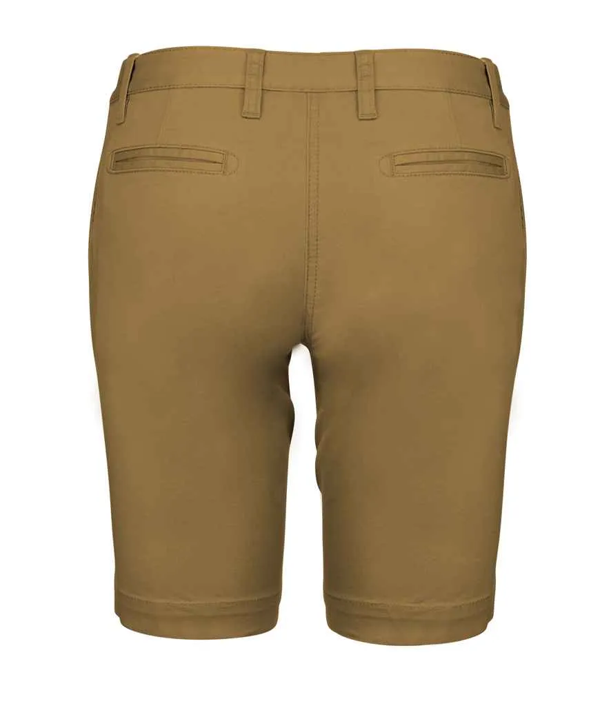 Kariban Ladies Chino Bermuda Shorts | Camel