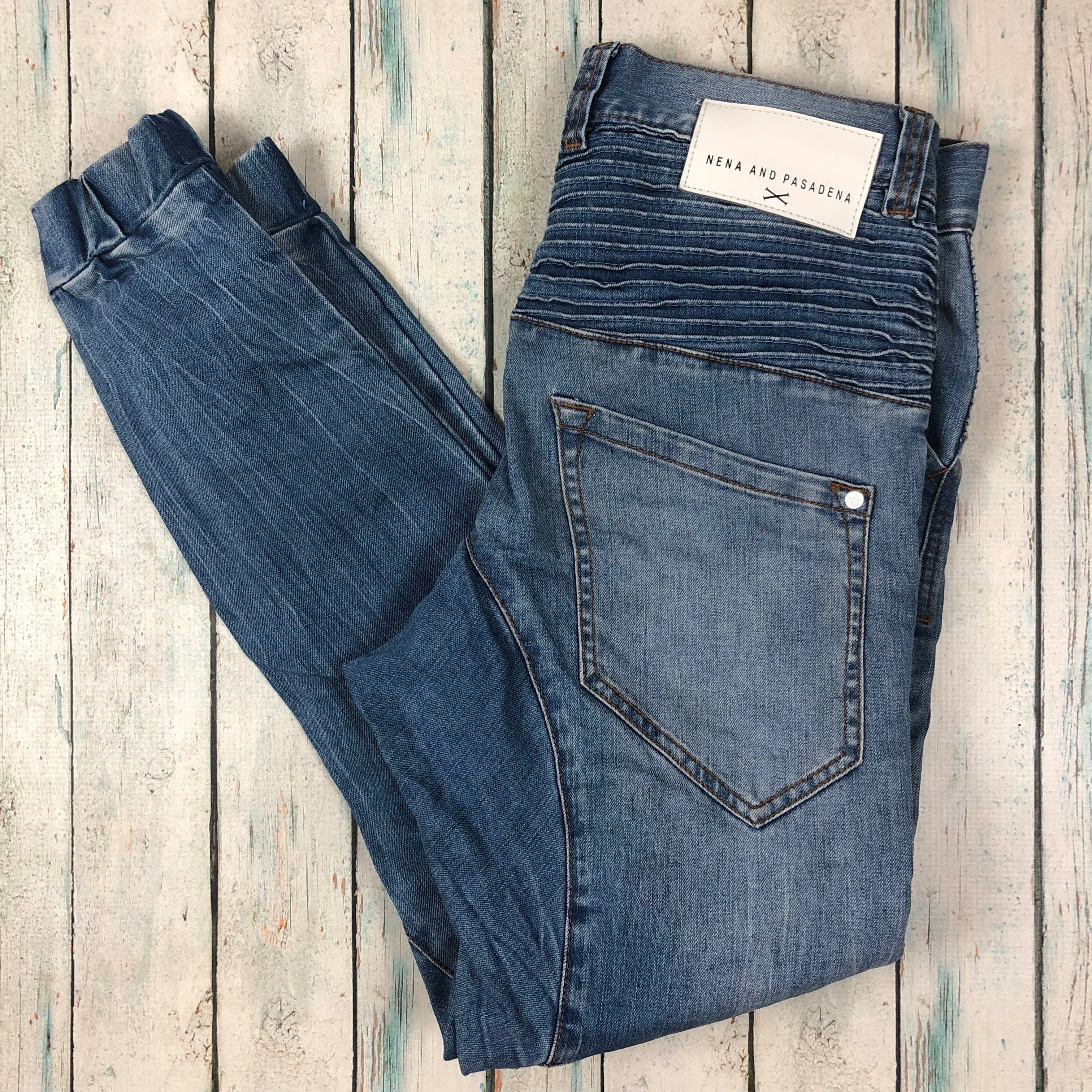 Nena & Paesadena Stretch Denim Jogger Jeans- Size 30