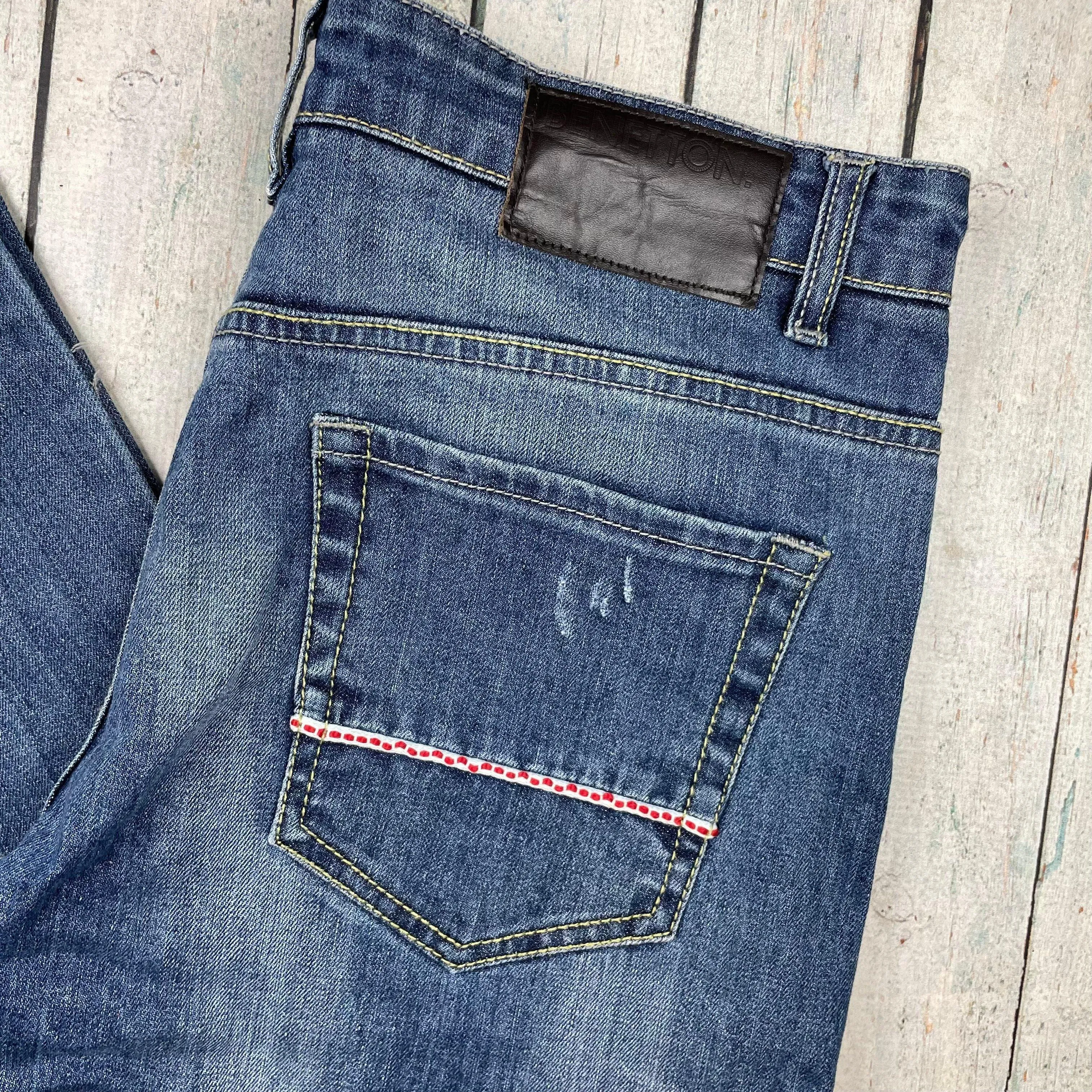 United Colors of Benetton Mens 'Slim' Fit Jeans- Size 34
