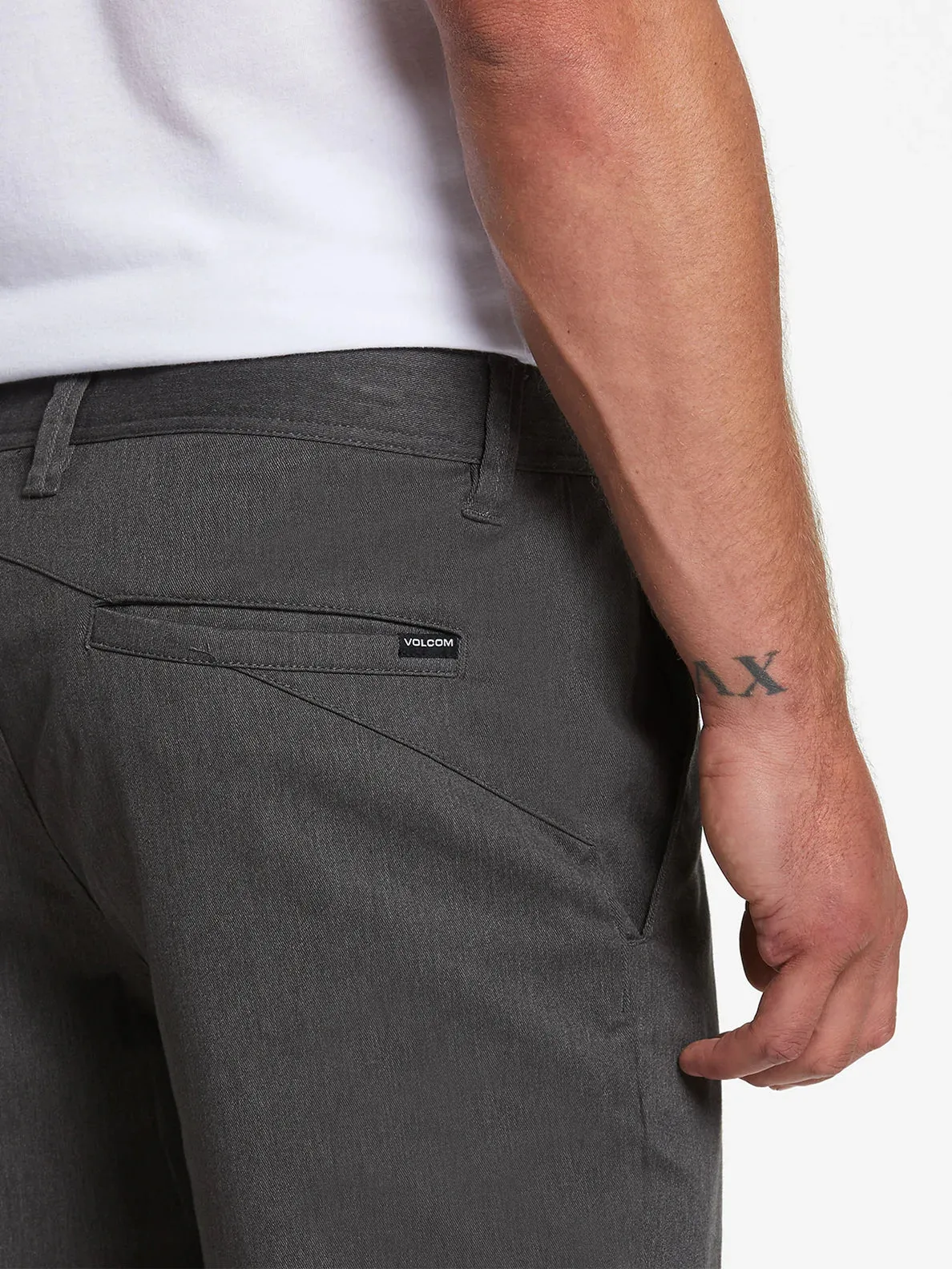Volcom Wlk 21 Frickin Modern Stretch Shorts - Charcoal Heather